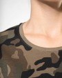 KARIBAN Damen-T-Shirt Camo mit kurzen Ärmeln T-Shirts personalisierbar