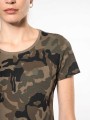 T-Shirts à personnaliser KARIBAN T-shirt camo manches courtes femme 