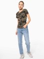 T-Shirts à personnaliser KARIBAN T-shirt camo manches courtes femme 