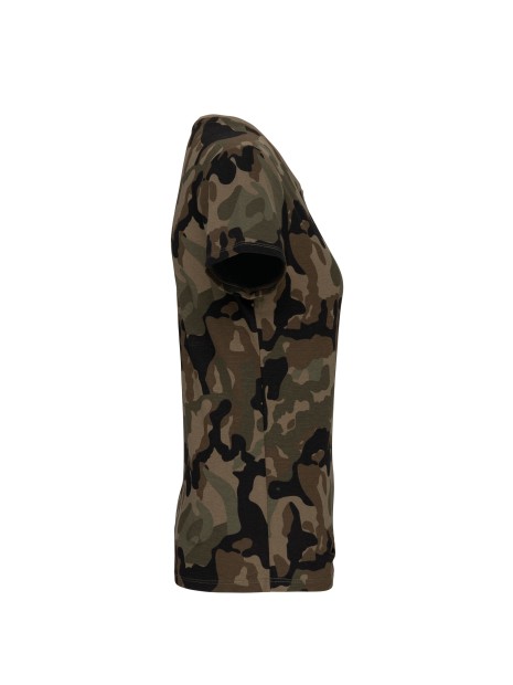 KARIBAN T-shirt camo manches courtes femme /api/colors/dbab0f28-3132-46ed-b8aa-bb769ce15981 personnalisable