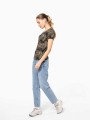 T-Shirts à personnaliser KARIBAN T-shirt camo manches courtes femme 