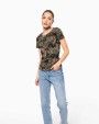 T-Shirts personnalisable KARIBAN T-shirt camo manches courtes femme