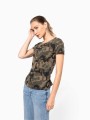 T-Shirts à personnaliser KARIBAN T-shirt camo manches courtes femme 