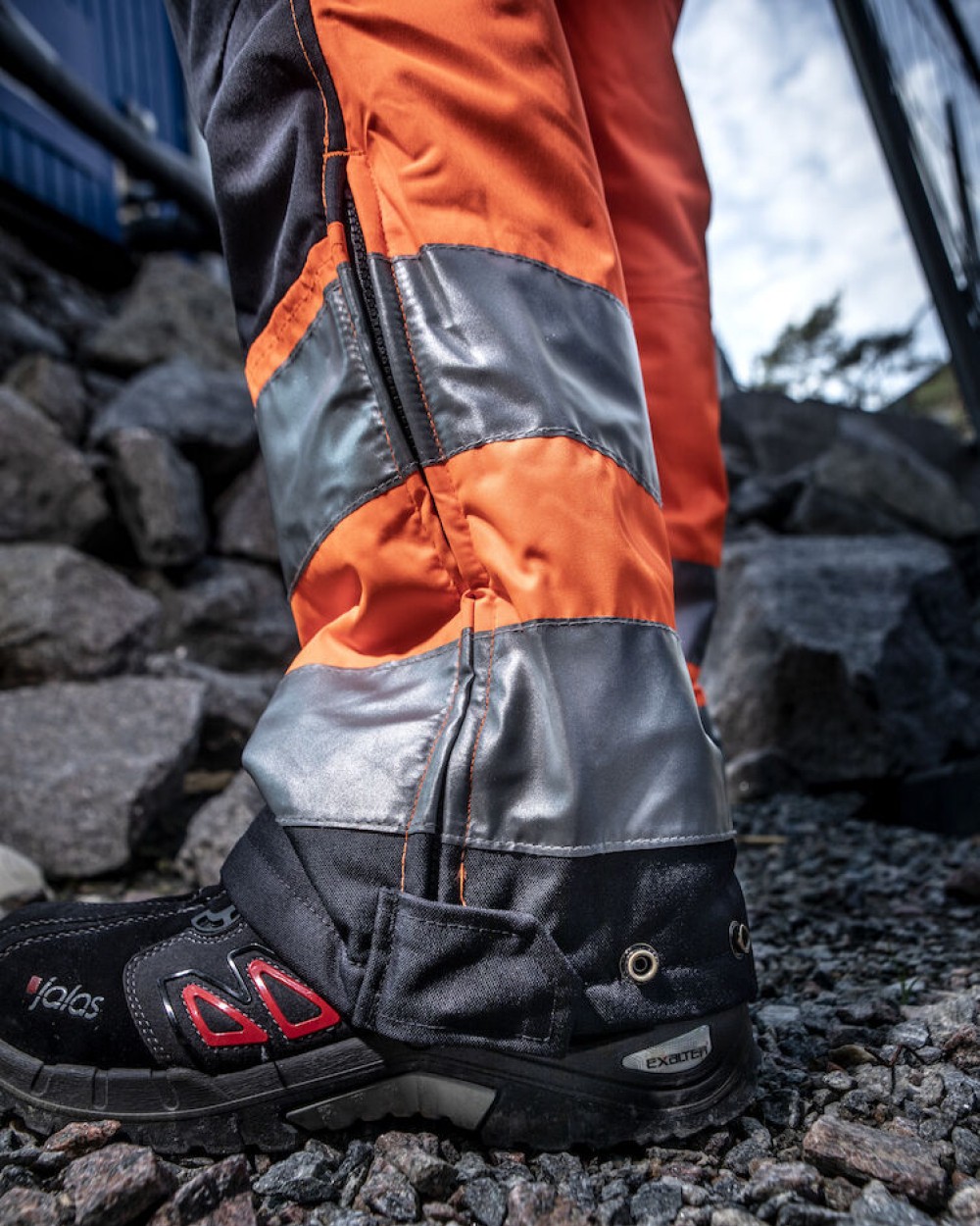 Broeken PROJOB 6514 GEVOERDE SIGNALISATIEREGENBROEK EN ISO 20471 KLASSE 2 voor bedrukking &amp; borduring