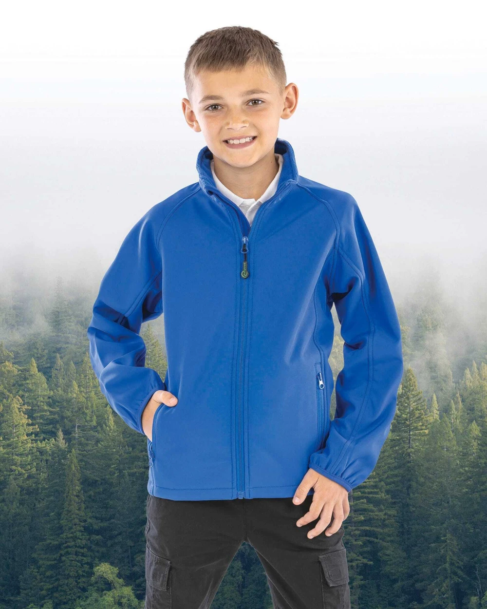 Softshells RESULT 2-laags gerecycled softshell kind voor bedrukking &amp; borduring