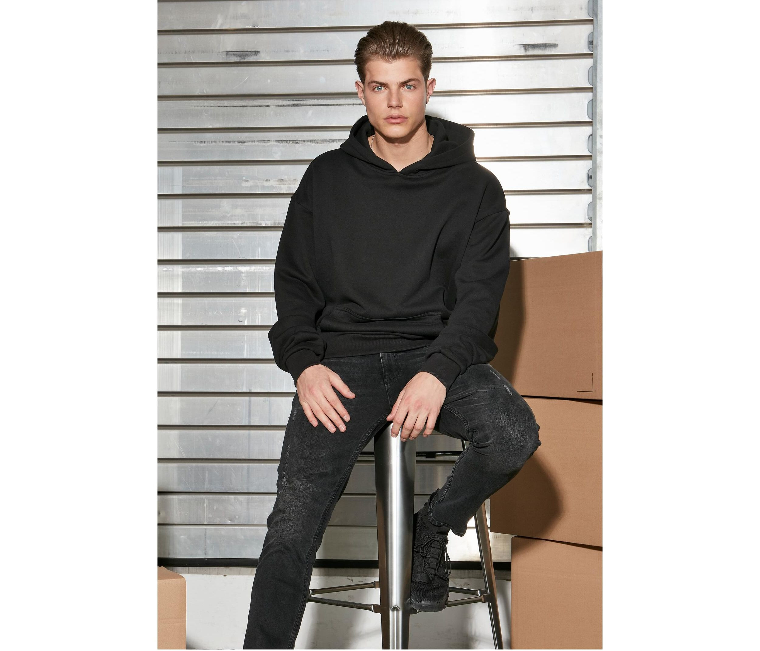 Sweat-shirts personnalisable BUILD YOUR BRAND ULTRA HEAVY COTTON BOX HOODY
