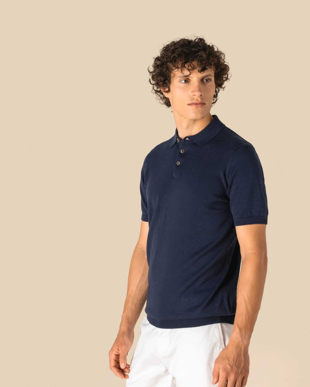 SPASSO Umweltfreundliches Herren-Polohemd aus Strick Poloshirts personalisierbar