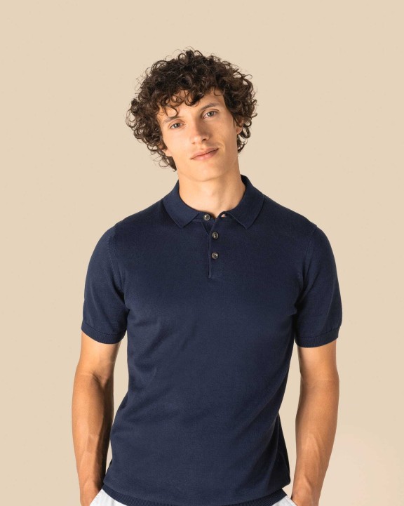 SPASSO Umweltfreundliches Herren-Polohemd aus Strick Poloshirts personalisierbar
