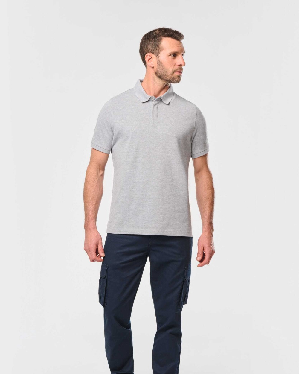 Polos personnalisable WK. DESIGNED TO WORK Polo col boutons pression manches courtes homme