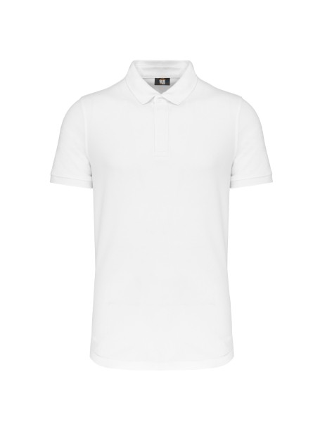 WK. DESIGNED TO WORK Polo col boutons pression manches courtes homme /api/colors/7a92cd2d-10d2-40b4-928b-296bb7487506 personnalisable