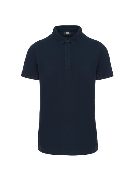 WK. DESIGNED TO WORK Polo col boutons pression manches courtes homme /api/colors/b68891a9-1d28-4f7a-8deb-775c45027afd personnalisable
