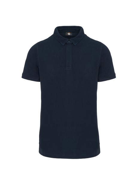 WK. DESIGNED TO WORK Polo col boutons pression manches courtes homme /api/colors/b68891a9-1d28-4f7a-8deb-775c45027afd personnalisable