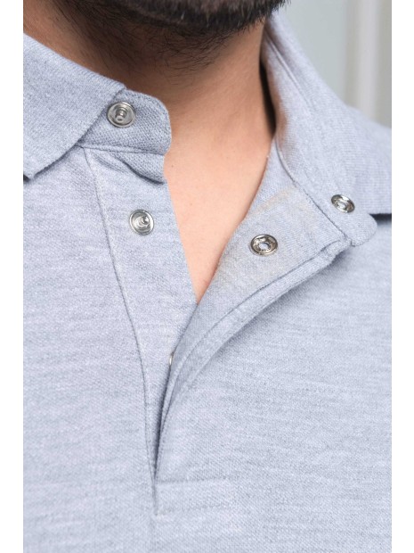 WK. DESIGNED TO WORK Polo col boutons pression manches courtes homme  personnalisable