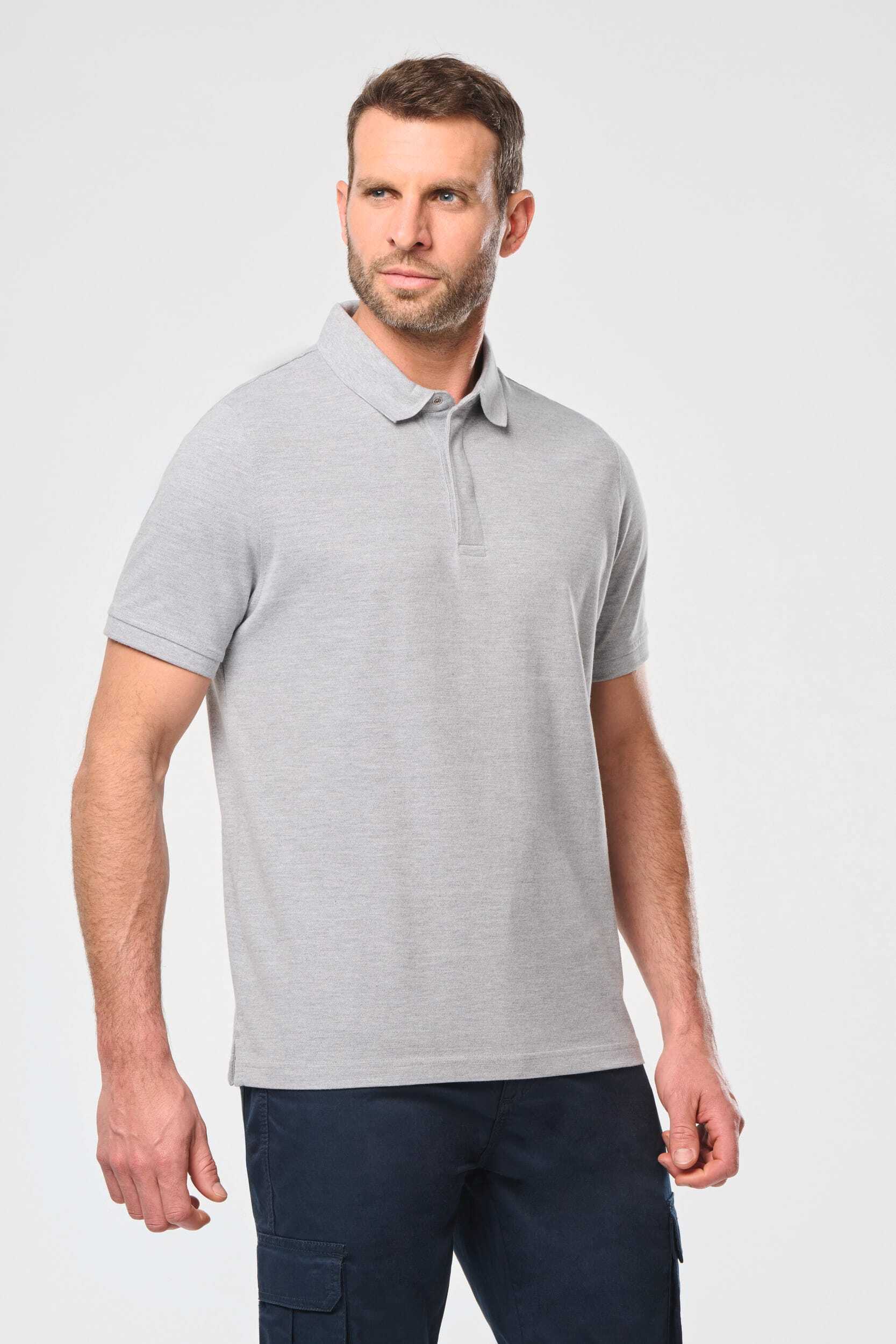 Polos personnalisable WK. DESIGNED TO WORK Polo col boutons pression manches courtes homme