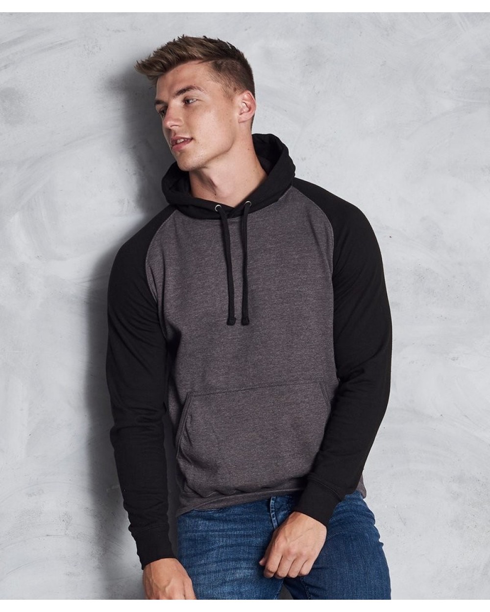 Sweaters & hoodies AWDIS BASEBALL HOODIE voor bedrukking &amp; borduring