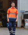 Polo's YOKO Tweekleurige veiligheidspolo voor bedrukking &amp; borduring