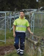 YOKO Zweifarbiges HiViz-Polohemd Poloshirts personalisierbar
