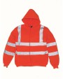 YOKO Hi Vis Zip Hoodie Sweatshirts personalisierbar