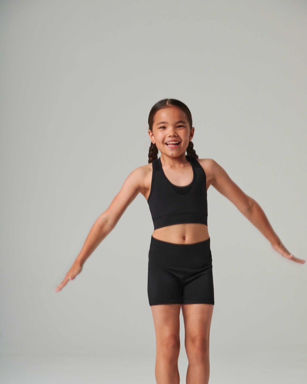 T-Shirts personnalisable TOMBO Haut court sans coutures pour enfants
