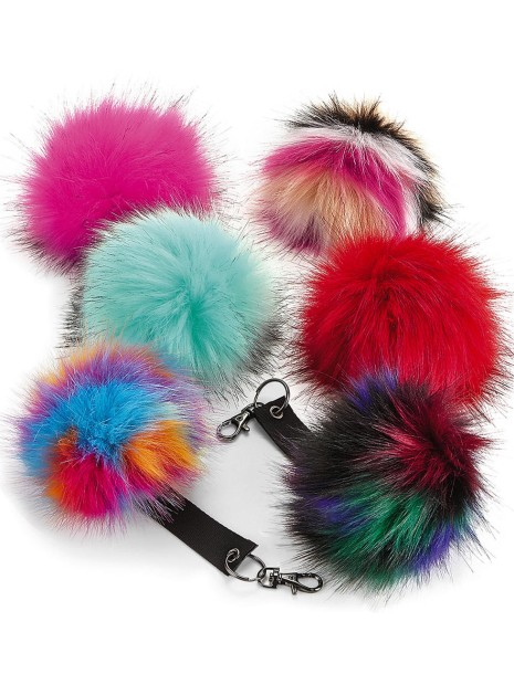 Accessoires à personnaliser BEECHFIELD FAUX FUR POP POM KEY RING 