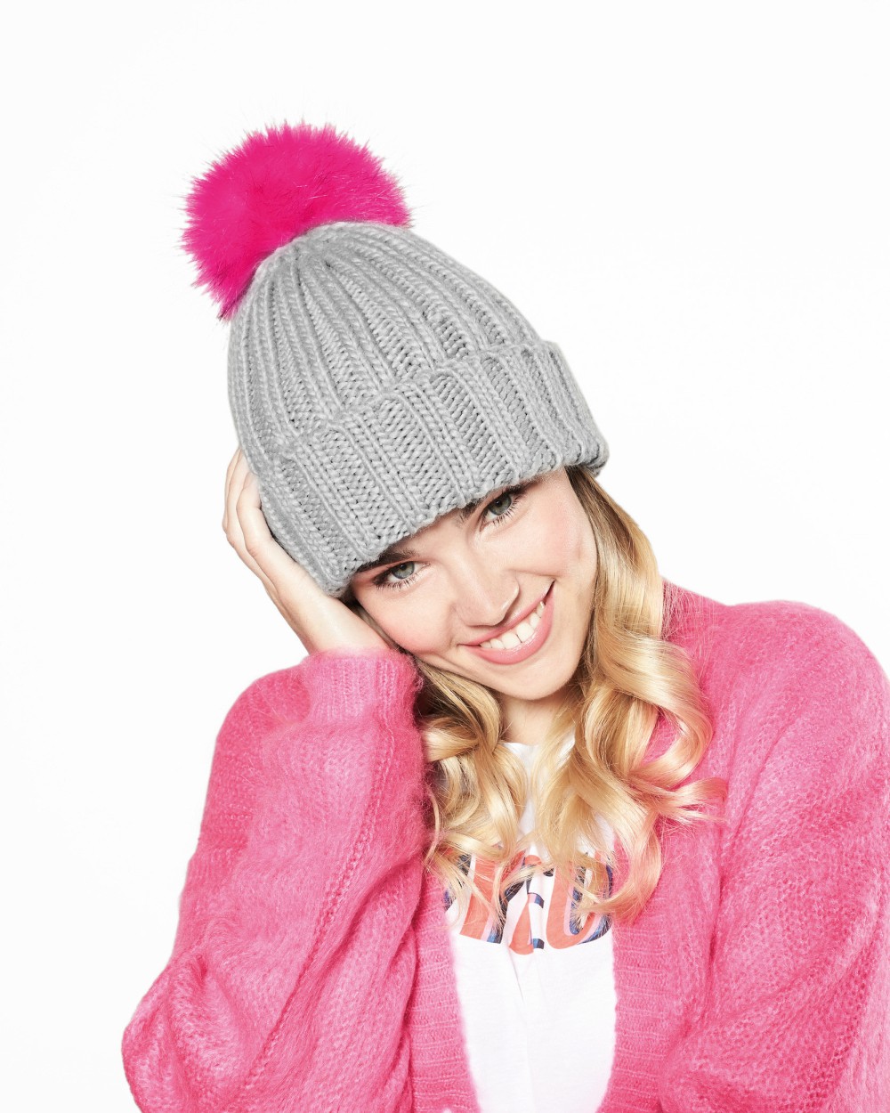 Accessoires personnalisable BEECHFIELD FAUX FUR POP POM KEY RING