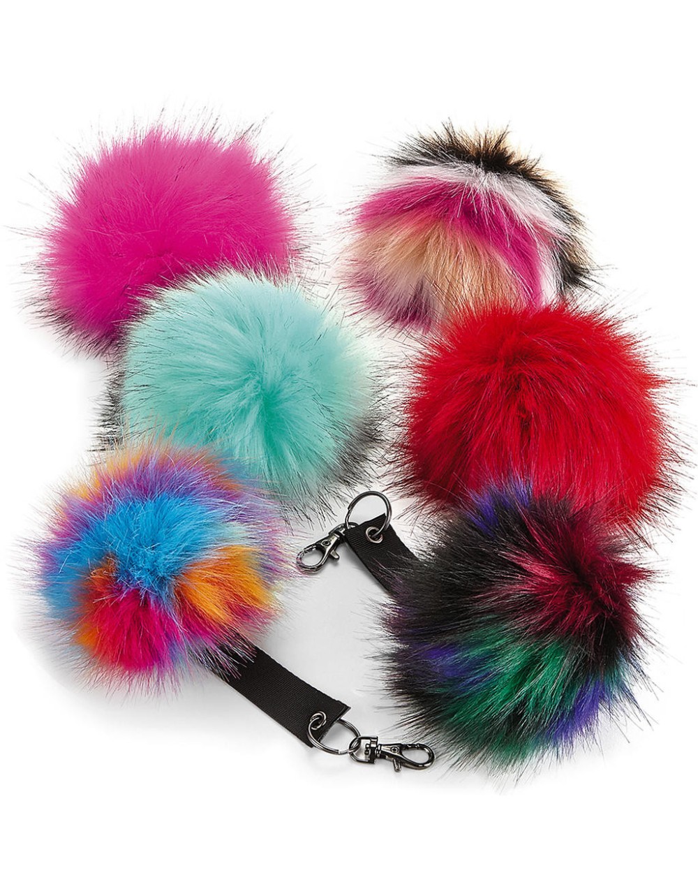 Accessoires personnalisable BEECHFIELD FAUX FUR POP POM KEY RING