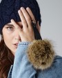 Accessoires personnalisable BEECHFIELD FAUX FUR POP POM KEY RING