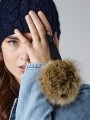Accessoires à personnaliser BEECHFIELD FAUX FUR POP POM KEY RING 