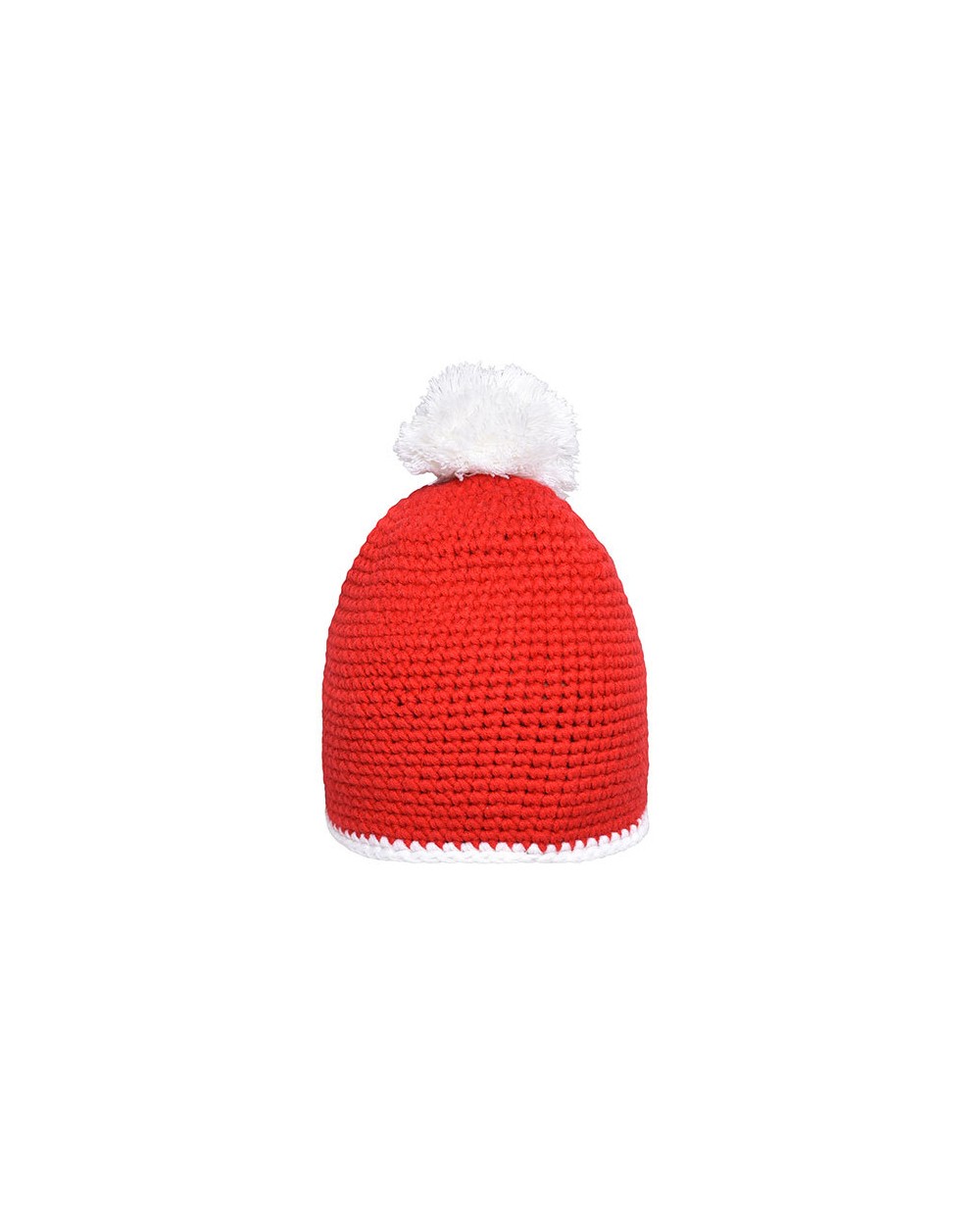 Bonnets personnalisable MYRTLE BEACH Pompon Hat with Contrast Stripe