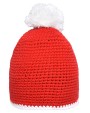 Bonnets personnalisable MYRTLE BEACH Pompon Hat with Contrast Stripe