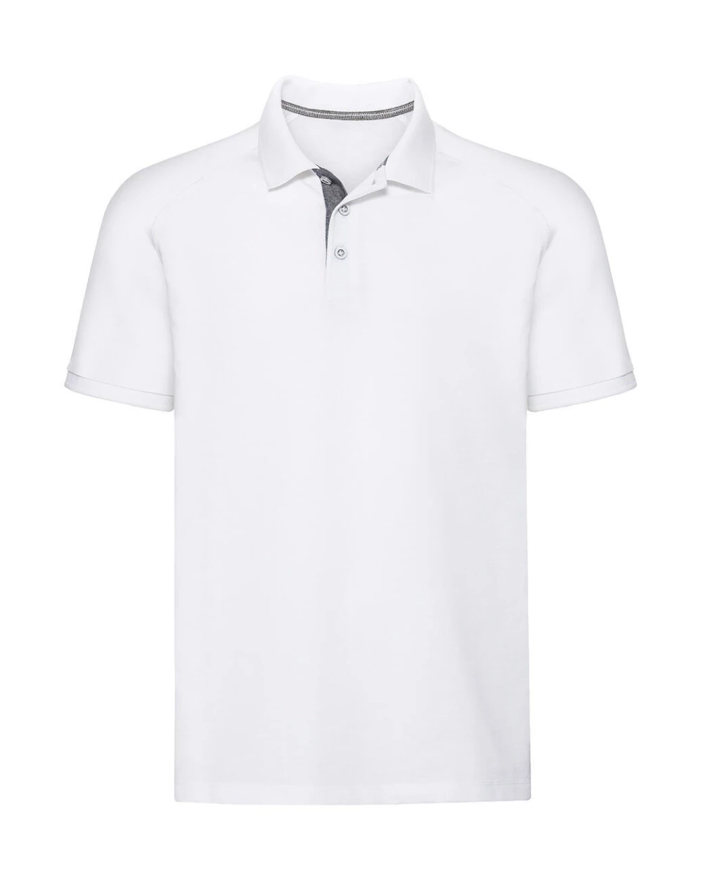 Polo's RUSSELL Men's HD Raglan Polo voor bedrukking &amp; borduring