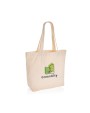 Tassen & Zakken 4DO Impact Aware™ re-canvas shopper met vakje 240gsm ongeverfd voor bedrukking &amp; borduring