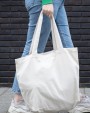 Tassen & Zakken 4DO Impact Aware™ re-canvas shopper met vakje 240gsm ongeverfd voor bedrukking &amp; borduring