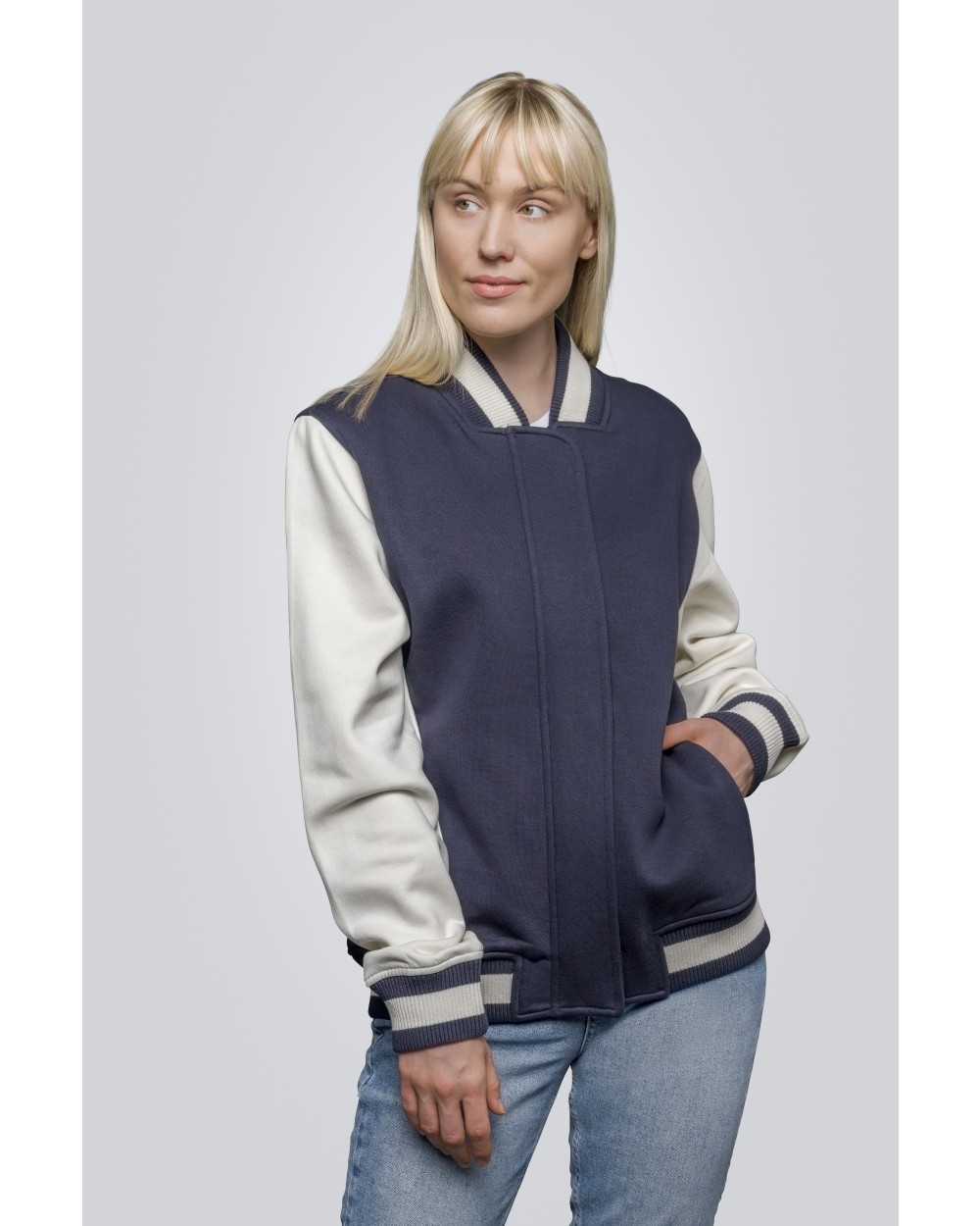 Sweaters & hoodies HRM Women´s Premium College Jacket voor bedrukking &amp; borduring