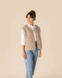 SPASSO Ärmellose Sherpa-Jacke für Damen Polar Fleeces personalisierbar