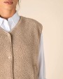 Vestes personnalisable SPASSO Veste sans manches en sherpa femme