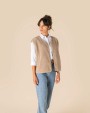 SPASSO Ärmellose Sherpa-Jacke für Damen Polar Fleeces personalisierbar