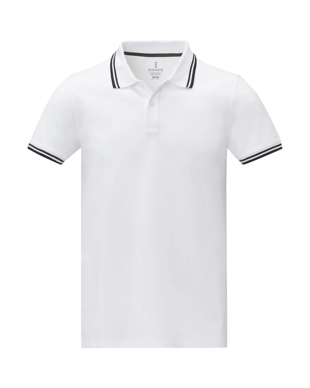 Polo's ELEVATE Amarago tipping herenpolo met korte mouwen voor bedrukking &amp; borduring