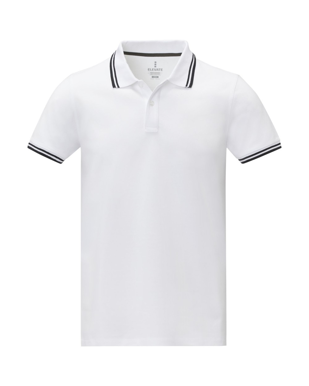 Polos personnalisable ELEVATE Polo tipping Amarago manches courtes homme