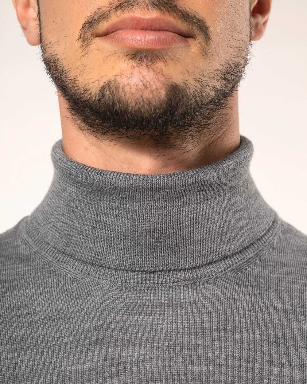 KARIBAN Merino-Herrenpullover mit Rollkragen Pullovers personalisierbar