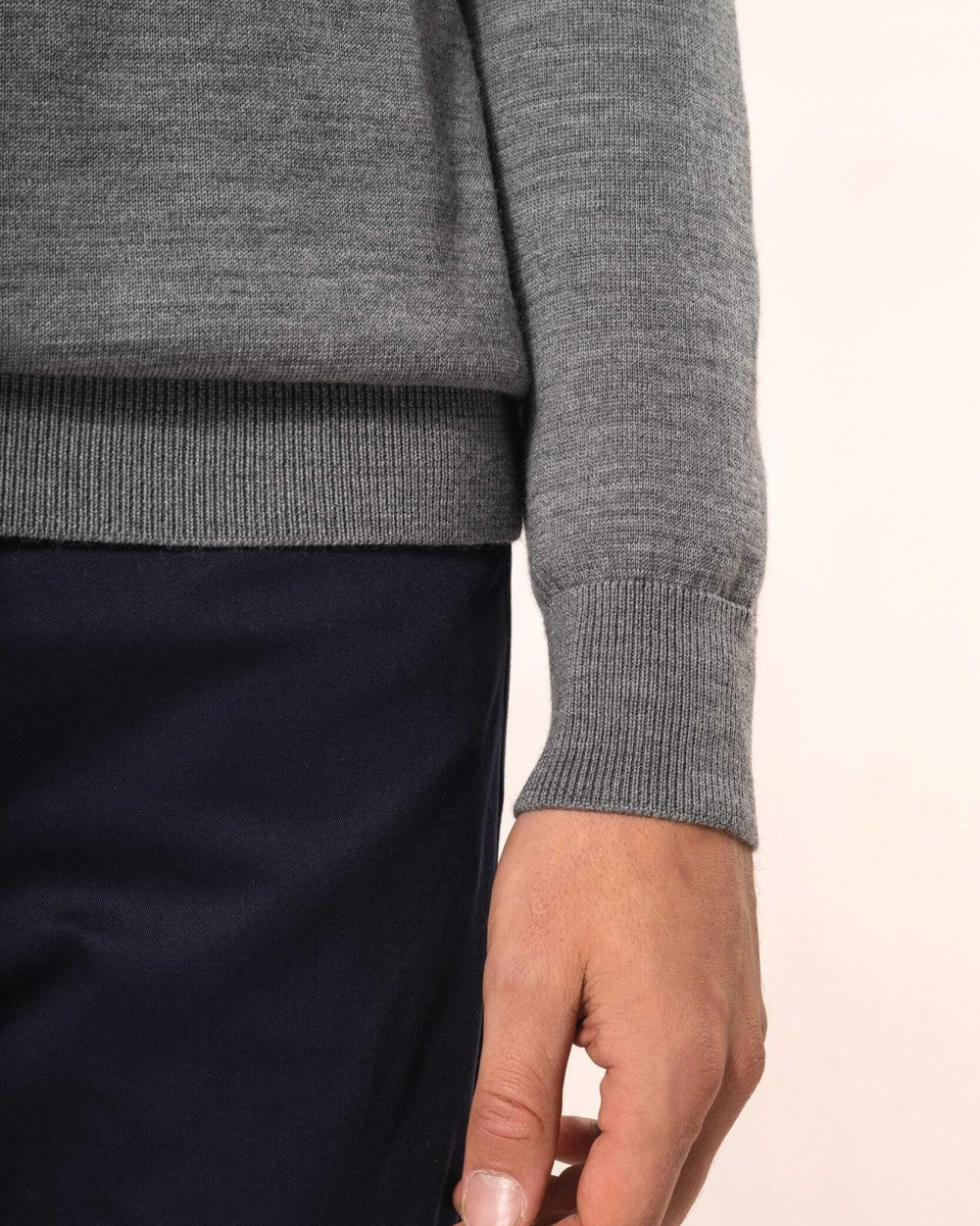KARIBAN Merino-Herrenpullover mit Rollkragen Pullovers personalisierbar