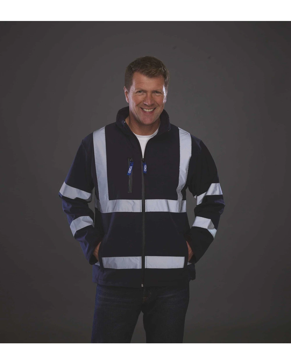 Softshells personnalisable YOKO Veste softshell haute visibilité