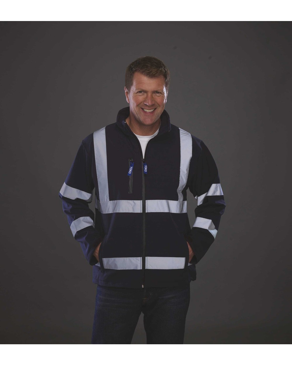 Softshells personnalisable YOKO Veste softshell haute visibilité