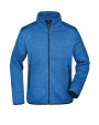 JAMES & NICHOLSON Men`s Knitted Fleece Jacket Polar Fleeces personalisierbar