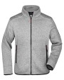 Polar Fleeces JAMES & NICHOLSON Men`s Knitted Fleece Jacket voor bedrukking &amp; borduring