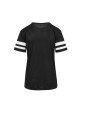 BUILD YOUR BRAND Ladies Mesh Stripe T-Shirts personalisierbar