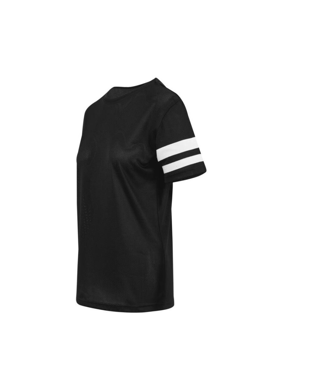 BUILD YOUR BRAND Ladies Mesh Stripe T-Shirts personalisierbar