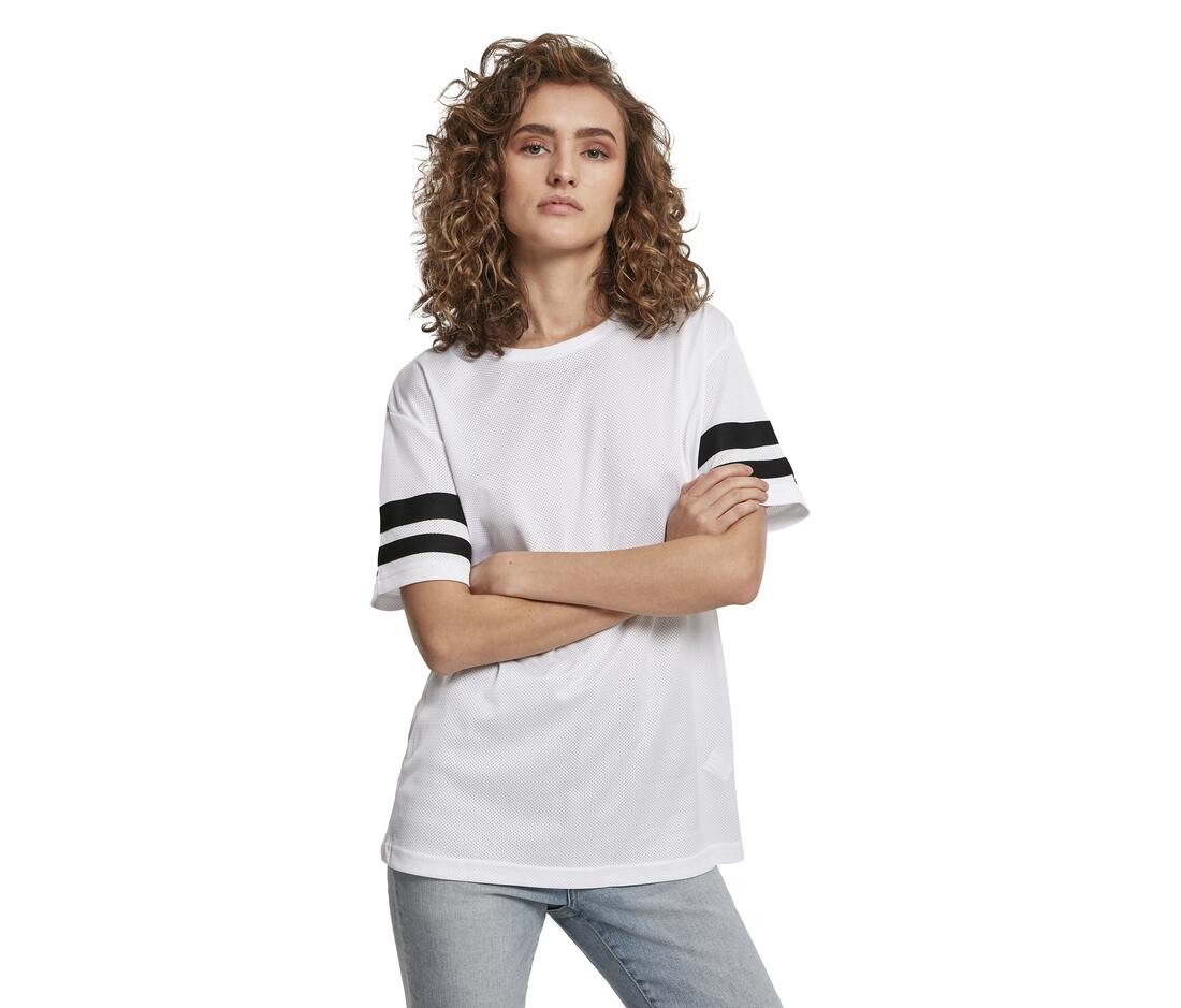T-Shirts personnalisable BUILD YOUR BRAND Ladies Mesh Stripe