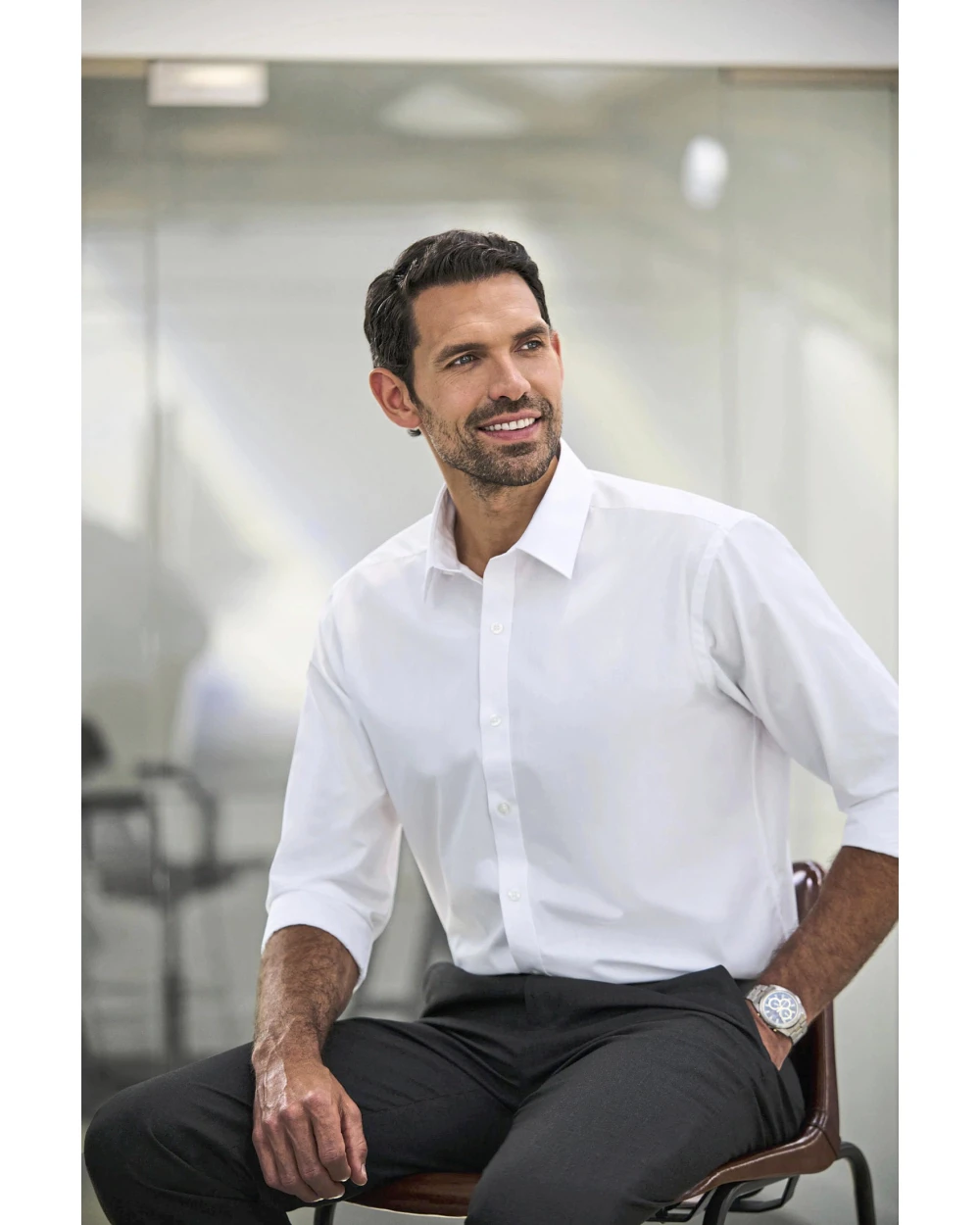 Hemden BROOK TAVERNER Men´s Classic Fit Shirt Titan Longsleeve voor bedrukking &amp; borduring