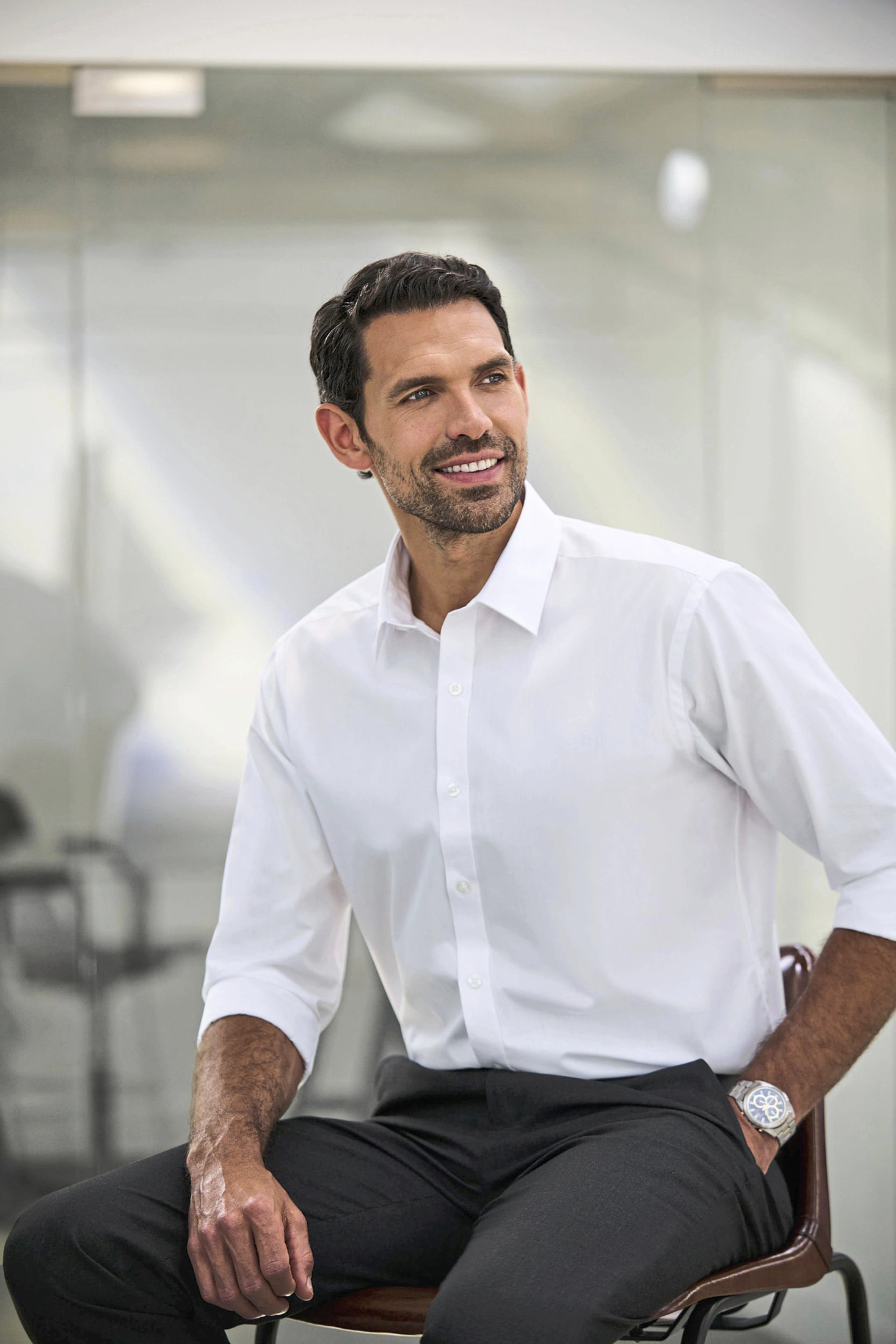 Chemises personnalisable BROOK TAVERNER Men´s Classic Fit Shirt Titan Longsleeve